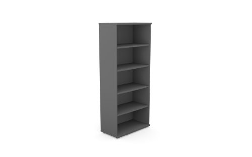 Kito Open Storage 1850mm - 5 Level Graphite Bookcases K18-BC1850/GR