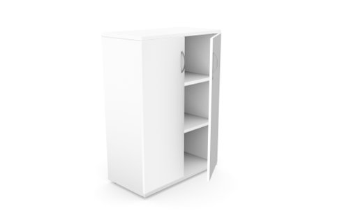 Kito Closed Storage 1130mm - 3 Level White Cupboards K18-BC1130D/WH