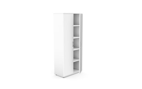 Kito Closed Storage 1850mm - 5 Level White Cupboards K18-BC1850D/WH