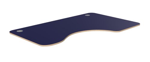 Radial Top With Rounded Corners Alu Portals, 1600 x 1000 x 18mm, Right-NAVY BLUE / PLY Desk Components P-RDR1610R/NB