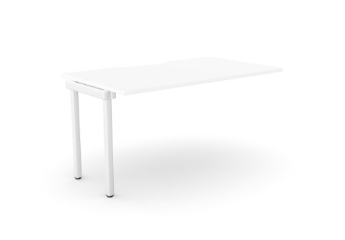 C-sense 1 Person Bench Add-On Scallop Top 1400 x 800 - White /WHT