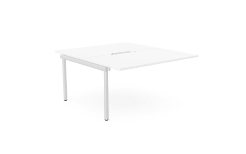 C-sense 2 Person Bench Add-On Scallop Top 1400 x 800 - White /WHT