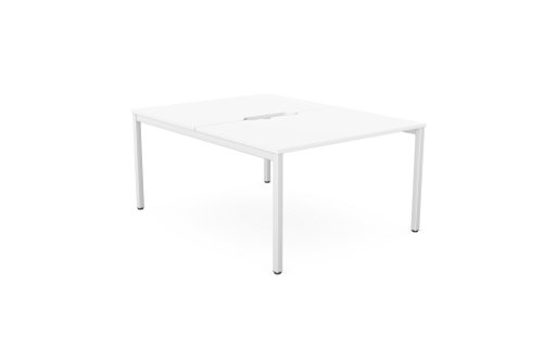 C-sense 2 Person Bench Open Leg Scallop Top 1200 x 800 - White /WHT