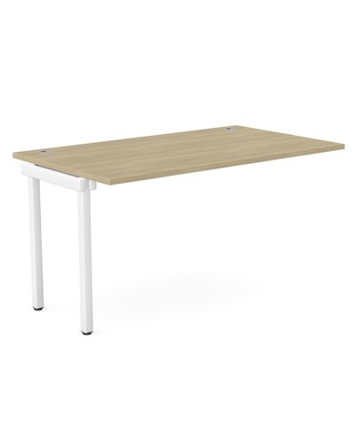 C-sense 1 Person Bench Add-On Portal Top 1400 x 800 - Urban Oak /WHT