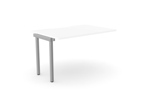 C-sense 1 Person Bench Add-On Scallop Top 1000 x 800 - White /SLV