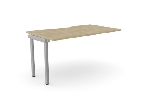 C-sense 1 Person Bench Add-On Scallop Top 1400 x 800 - Urban Oak /SLV
