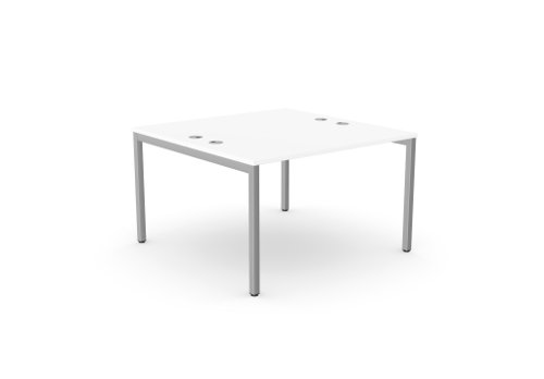 C-sense 1 Person Bench Open Leg Portal Top 1000 x 600 - White /SLV
