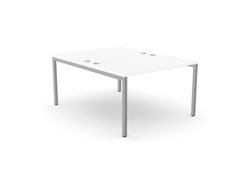 C-sense 1 Person Bench Open Leg Portal Top 1000 x 800 - White /SLV