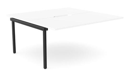 C-sense 2 Person Bench Add-On Scallop Top 1600 x 800 - White /BLK
