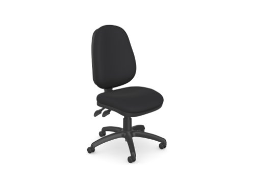 SESTRI high back chair with 2 lever mechanism  - black seat and back base