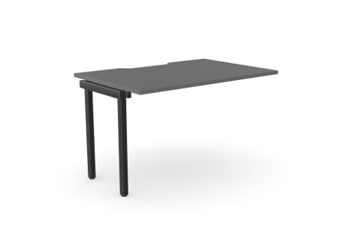 C-sense 1 Person Bench Add-On Scallop Top 1000 x 800 - Graphite /BLK