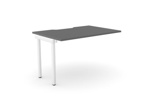 C-sense 1 Person Bench Add-On Scallop Top 1000 x 800 - Graphite /WHT