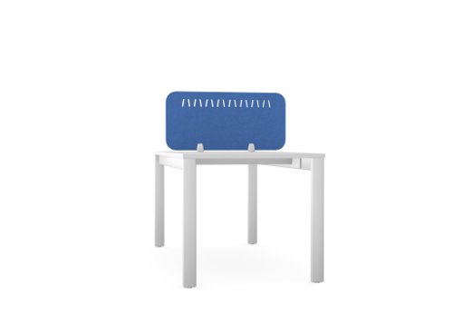 PET Screen - Desk Mounted Straight Top 790w x 400h - Pattern 2 - Blue
