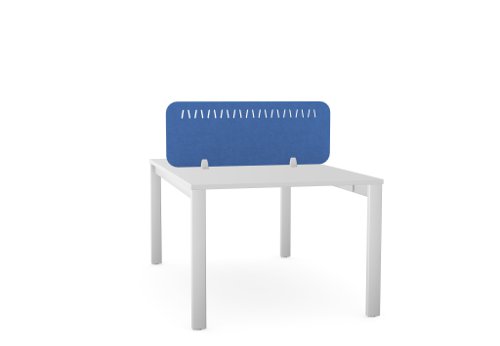 PET Screen - Desk Mounted Straight Top 990w x 400h - Pattern 2 - Blue