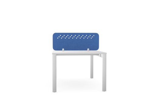 PET Screen - Desk Mounted Straight Top 990w x 400h - Pattern 3 - Blue