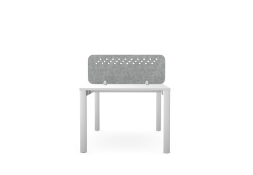PET Screen - Desk Mounted Straight Top 990w x 400h - Pattern 3 - Grey
