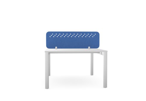 PET Screen - Desk Mounted Straight Top 1190w x 400h - Pattern 3 - Blue
