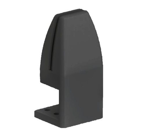 Ciunas Under mount desk screen bracket (Single desk) - Black (1 bracket)