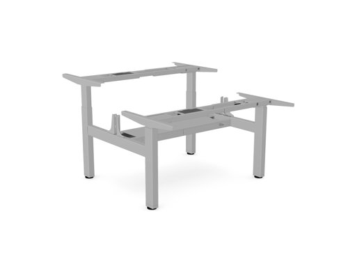 AV8 PILOT BENCH height adjustable frame, dual motor - Silver