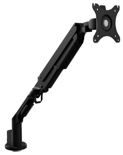 Gas spring single monitor arm DLB851 - Black Matt