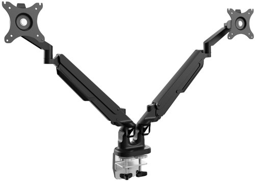 Gas spring double monitor arm DLB851D2 - Black