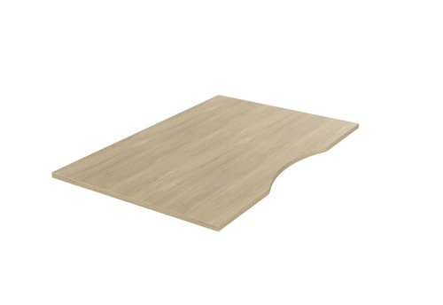 Sit Stand Dual Purpose Scallop Top, 1200 x 800 x 25mm - UO