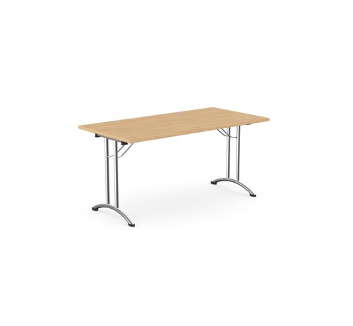 Morf Folding Retangular Table - 1500w x 750d - Beech