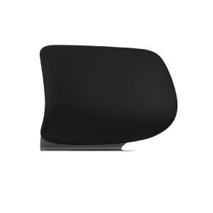 Headrest for Grey Frame Chair, Black Fabric