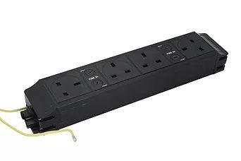 Under desk-4 x individually fused sockets orientated west / north / north / east
