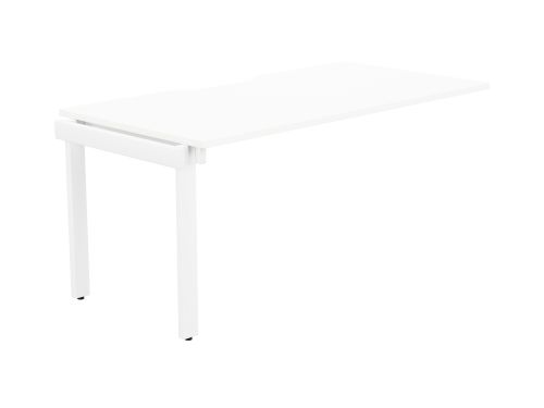 Switch 1 Person Bench Add-On Scallop Top 1600 x 800 - White Frame / White Top