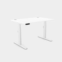 Leap Single Desk Top With Alu Portals, 1200 x 800mm - White / White Frame