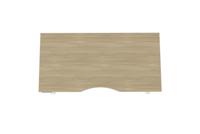 Sit Stand Dual Purpose Scallop Top, 1200 x 800 x 25mm - UO