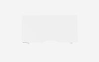 Sit Stand Dual Purpose Scallop Top, 1800 x 800 x 25mm - WH
