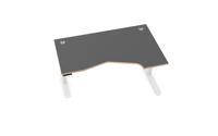 PLY Sit Stand K Top With Alu Portals, 1600 x 1000 x 25mm Rad Right - GR