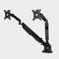 Gas spring double monitor arm DLB851D2 - Black