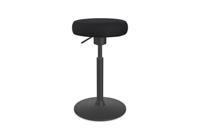 Work Ergonomic Office Stoool, fixed seat, tilting polyurethane base - Black