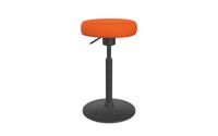 Work Ergonomic Office Stoool, fixed seat, tilting polyurethane base - Orange