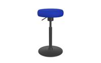 Work Ergonomic Office Stoool, fixed seat, tilting polyurethane base - Dark Blue