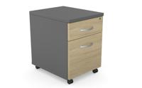 Kito Contract Mobile Ped 2 Drw - Graphite