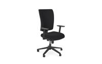 OFlash *FABRIC* Back, *SEAT SLIDE*, Step Arms PP - Evert Black E001