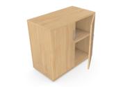 Kito Closed Storage 725mm - 1 + 3/4 Level (Desk High) Beech