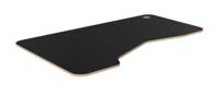 K Top With Rounded Corners Alu Portals, 1600 x 1000 x 18mm, Left - BLACK / PLY