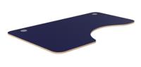 Radial Top With Rounded Corners Alu Portals, 1600 x 1000 x 18mm, Left - NAVY BLUE / PLY