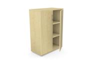 Kito Closed Storage 1130mm - 3 Level Maple