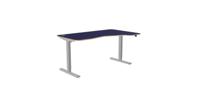 Kay Top Height Adjustable Zoom Black Legs- 1600 x 800 Right handed Black Top