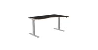 Kay Top Height Adjustable Zoom White Legs- 1600 x 800 Right handed Blue Top