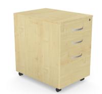 Kito Contract Mobile Ped 3 Drw - Maple