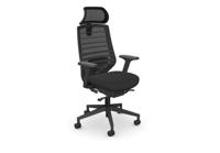 Operative Chair with Headrest, Black Frame and Black Fabric HY-2201