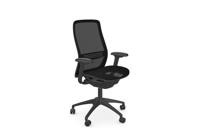 NV Mesh Black Seat Operative Chair Adj. Arms, Mesh Back, Black Base