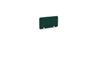 PET Screen - Desk Mounted Straight Top - 2”(dia) corners -  790w x 400h - Plain - Deep Forrest
